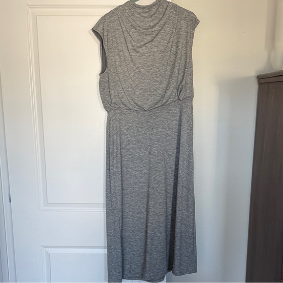NWT Ann Taylor mock neck blouson flare Dress - Picture 2 of 6